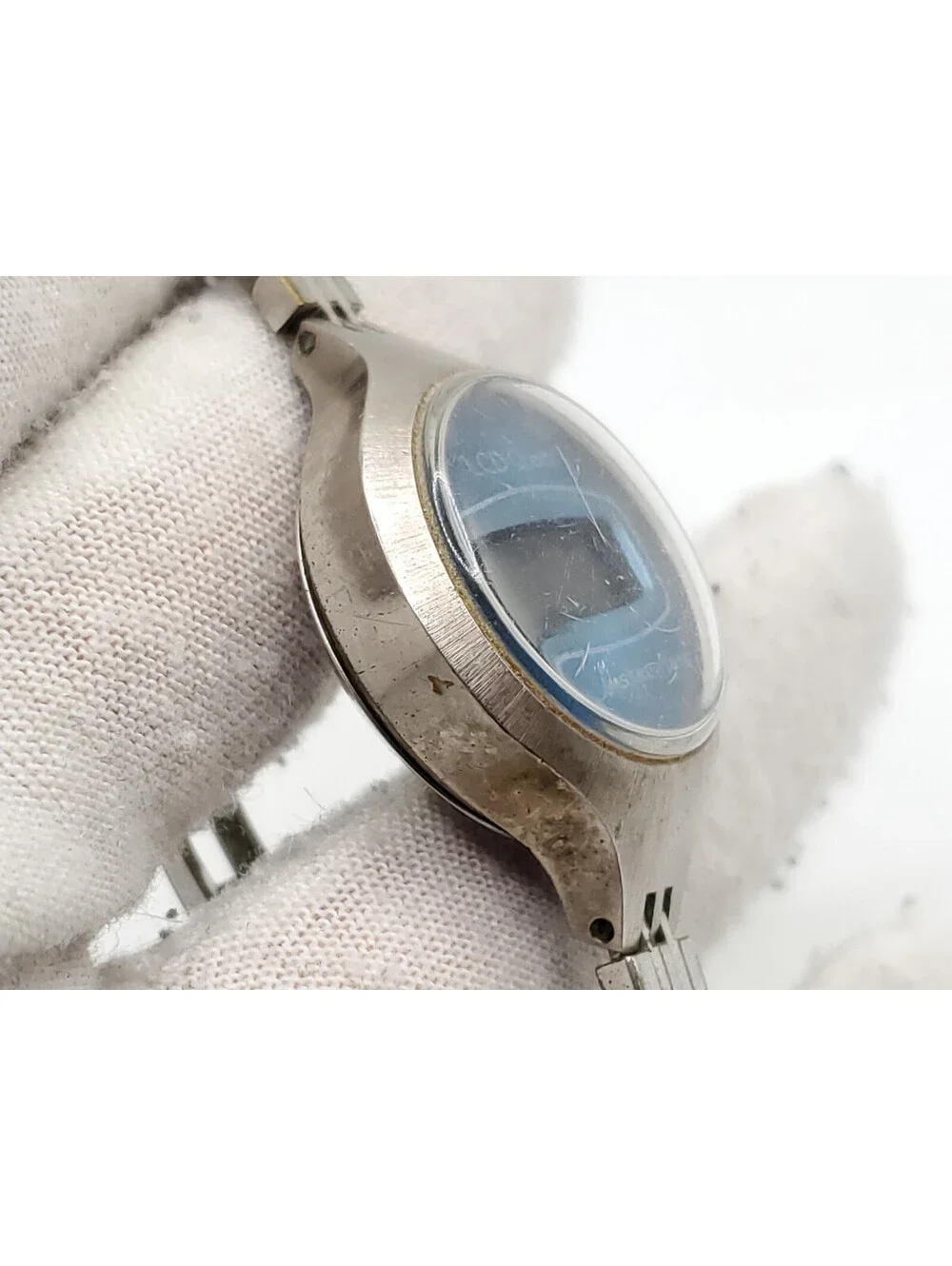 Vintage Ti Texas Instruments LCD Quartz Womens  Watch For Parts Or Repair